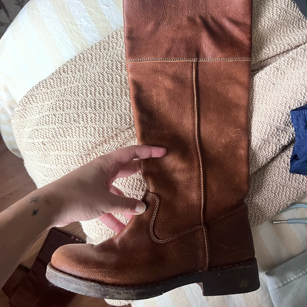 Brown Genuine Leather Boots